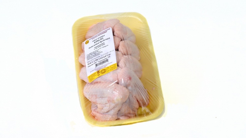Мясо птицы «Крыло цыплят –бройлеров», охлажденная, замороженное