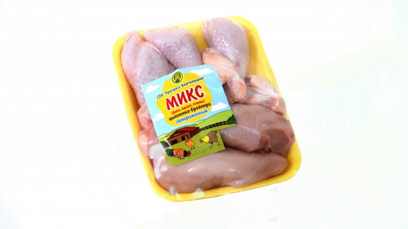 Мясо птицы «Микс цыпленка-бройлера: филе, крыло,голень»